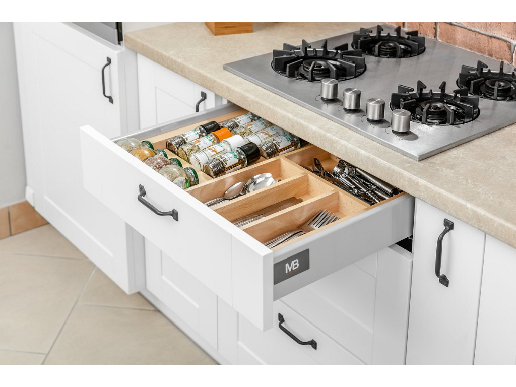 Portaposate in legno Faggio Modern Box-Axis per Cassetto varie misure | GTV - immagine 6